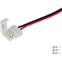 EVN-Lichttechnik Câble de raccordement à bandes pour Uni Color 8 mm - Alimentation terminale des luminaires LSTR 08 UNI ASL