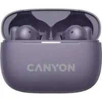 Canyon CNS-TWS10PL Casque et écouteurs True Wireless Stereo (TWS) intra-auriculaire Appels/Musique/Sports/Tous les jours USB Type-C Bluetooth Violet (CNS-TWS10PL)