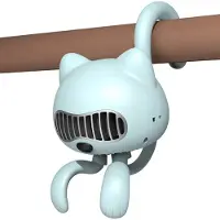 Generique Ventilateur de poussette à main sans lame, petit ventilateur Portable personnel avec Clip de trépied Flexible, ventilateur à Clip pour bébé