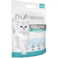 DIAMENTIQ Ocean Breeze - Litière pour chats - 3 8 l (Absorption rapide, Antibactérien, 1.50 kg)