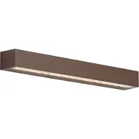QAZQA Applique murale d'extérieur industrielle marron rouille 55cm LED incluse IP65 - Hannah