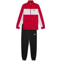 Puma Poly Colorblock Tracksuit Rouge L Homme