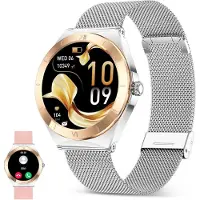 Ksix Lya Rosa - Smartwatch 1.19"- 2 Correas (metal + Silicona)