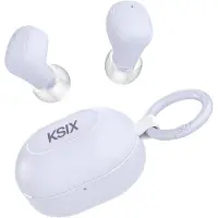 Ksix BTW06L, True Wireless Stereo (TWS), 20 - 20000 Hz, Parole/Musique, Casque avec microphone, Lilas