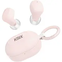 Ksix BTW06R, True Wireless Stereo (TWS), 20 - 20000 Hz, appels/musique, casque, rose