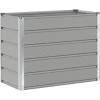 vidaXL Jardinière Gris Clair 480 X 50 X 45 Cm Acier Galvanisé