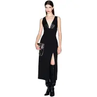 Armani Exchange Xw000721_af16209 Sleeveless Dress Noir 38 Femme