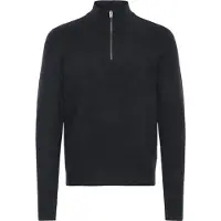 Casual Friday Pull-over ' CFHEINE halfzip ' bleu foncé