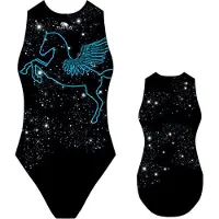 Turbo Pegaso Swimsuit Noir 9-10 Years Fille