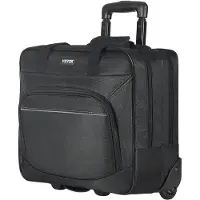Vevor Sac à Roulettes pour Ordinateur Portable Mallette pour PC 15,6 po Noir