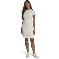 DKNY Dj6d9168 Short Sleeve Dress Gris S Femme