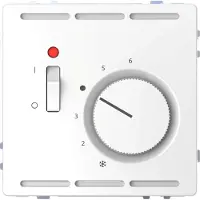 Merten Régulateur de température ambiante 230 V avec interrupteur et plaque centrale (MEG5760-6035)