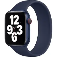 Apple Bracelet Boucle unique en Silicone pour Watch | 38/40/41/42 mm - Taille 8 - Deep Navy