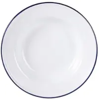 Olympia Lot De 6 Assiettes Creuses En Acier Emaillé 24,5 Cm