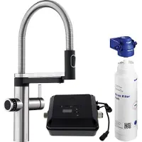 BLANCO Robinet de cuisine avec fonction filtre Evol-S inox mat 526311