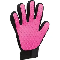 Trixie 3x Gant de fourrure, 16 × 24 cm, rose/tri (Chat, Chien)
