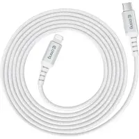 Crong Armor Link - Câble de recharge rapide USB-C Lightning MFi 150cm (blanc)