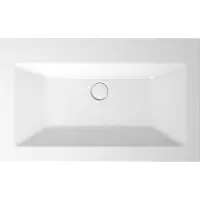 Bette BetteLoft lavabo à encastrer, rectangulaire, sans trou pour robinetterie, sans trop-plein, 800x495x100mm, A230-000