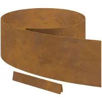 vidaXL Bordure de jardin, lot de 4, 450 x 25 cm, acier résistant aux intempéries, aspect rouille