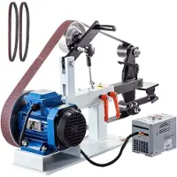 Vevor Ponceuse à Bande Meuleuse Vitesse Variable 427 x 30,5 cm Machine à Bande de Sable 2800r / min Ponceuse Bande Limage