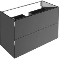 Keuco EDITION 11 ART meuble sous-lavabo, 2 tiroirs frontaux, 1200x700x490mm, avec éclairage LED, 32512541201