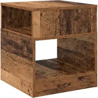 vidaXL Table d'appoint Bois ancien 40,5 x 40 x 45 cm Bois d'ingénierie