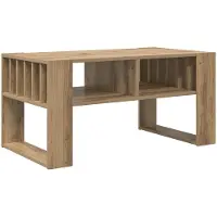 vidaXL Table basse en chêne Artisan 92 x 49,5 x 45 cm Matériau dérivé du bois