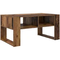 vidaXL Table basse en bois recyclé, 92 x 53 x 45 cm, matériau de bois