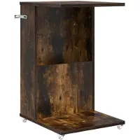 vidaXL Table d'appoint Chêne fumé 40 x 35 x 60 cm Bois d'ingénierie