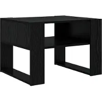 vidaXL Table basse noire imitation chêne 66 x 53 x 45 cm Bois composite