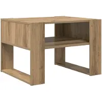 vidaXL Table basse en chêne Artisan 66 x 53 x 45 cm Bois composite