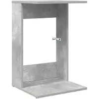 vidaXL Table d'appoint Gris béton 40 x 38 x 62,5 cm Bois d'ingénierie