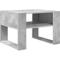 vidaXL Table basse Béton Gris 66 x 53 x 45 cm Bois composite