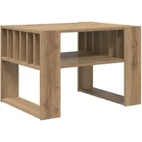 vidaXL Table basse en chêne Artisan 66 x 49,5 x 45 cm Bois composite