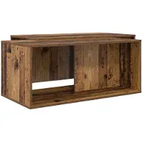 vidaXL : Ensemble de 2 tables basses en bois de récupération, dimensions 90 x 48 x 40 cm, matériau : bois composite