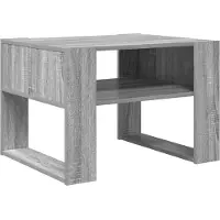 vidaXL Table basse gris Sonoma 66 x 53 x 45 cm Bois composite