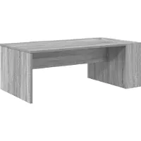 vidaXL Table basse gris Sonoma 95 x 50 x 34 cm Bois composite