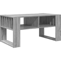 vidaXL Table basse gris Sonoma 92 x 49,5 x 45 cm Bois composite