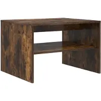 vidaXL Table basse Chêne fumé 60 x 50 x 40 cm Bois composite