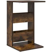vidaXL Table d'appoint Chêne fumé 40 x 35 x 60,5 cm Bois d'ingénierie