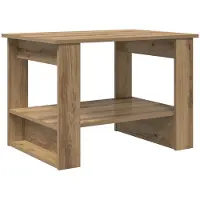 vidaXL Table basse en chêne Artisan 72 x 50 x 50 cm Bois composite