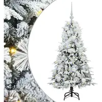 vidaXL Sapin de Noël Artificiel à Branches Articulées Blanc 120 cm