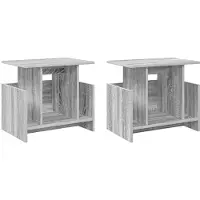 vidaXL : Support TV, 2 pièces, bois imitation sonoma