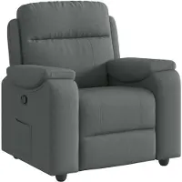 vidaXL Fauteuil relax gris foncé Tissu