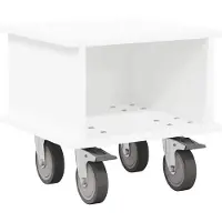 vidaXL Support TV blanc 37 x 35 x 35 cm Bois composite
