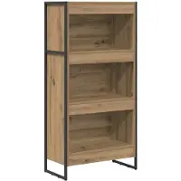 vidaXL Bibliothèque Chêne artisan 80 x 30 x 155 cm Bois d'ingénierie