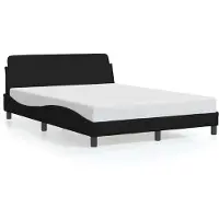 vidaXL Cadre de lit "Dover" noir 120x200 cm Tissu