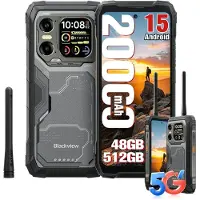 Blackview XPLORE 1 WALKIE TALKIE (5G - NFC - 6.78'' - 512 Go, 16 Go RAM - 20000mAh) Noir