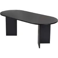 Skye Decor , Sabella - Wood Black, table à manger, bois noir, plateau 100 % mélamine, 200 x 90 x 75 cm
