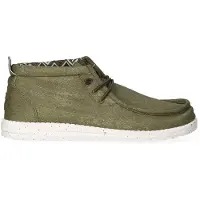HEY DUDE Wally Mid Canvas Couleur Vert